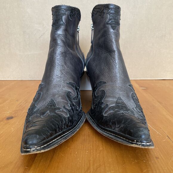 EUC Donald J. Pliner Cowboy Ankle Boots-Western Couture Collection Sz 11 - Picture 3 of 9